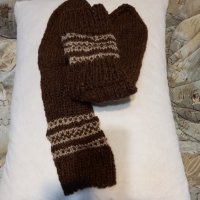Ръчно плетени мъжки чорапи от вълна , размер 44, снимка 2 - Мъжки чорапи - 40001365