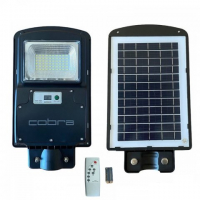 Соларна LED улична лампа Cobra 125W  IP65 за външно осветление на двор и градина със сензор, снимка 3 - Соларни лампи - 36225692