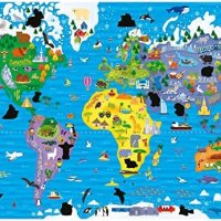 Нов Galt Вълшебен пъзел - Карта на света 50 части/4-8 год., снимка 2 - Образователни игри - 41530724