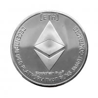 Етериум монета / Ethereum Coin ( ETH ) - Silver, снимка 3 - Нумизматика и бонистика - 39061900