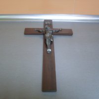Дървен кръст- разпятие., снимка 8 - Антикварни и старинни предмети - 42526136