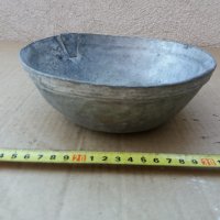 кована медна калайдисана възрожденска купа , снимка 3 - Антикварни и старинни предмети - 35907086