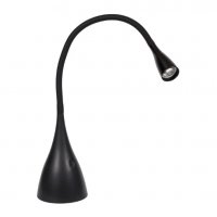 LED настолна лампа, черна с гъвкава шия, Automat, снимка 1 - Настолни лампи - 34445794