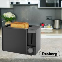 Тостер Rosberg R51440F, 700W, 2филийки, 2 ГОДИНИ ГАРАНЦИЯ, снимка 3 - Тостери - 44190541