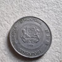 Монети. Сингапур. 1, 10 , 20, 50  цента  и 1 долар., снимка 6 - Нумизматика и бонистика - 39508996