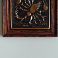 Скорпион - медно пано с дървена рамка., снимка 4 - Пана - 41912378