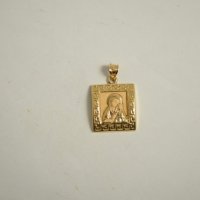нова златна висулка Богородица С 44414-17, снимка 1 - Колиета, медальони, синджири - 39880800