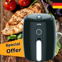 Фритюрник с горещ въздух Air Fryer Voltz, снимка 2 - Фритюрници - 42667151