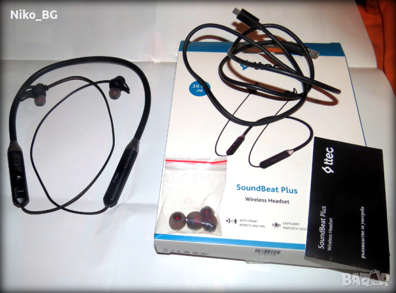 Безжични Bluetooth Слушалки TTEC SoundBeat Plus, неизползвани, снимка 1