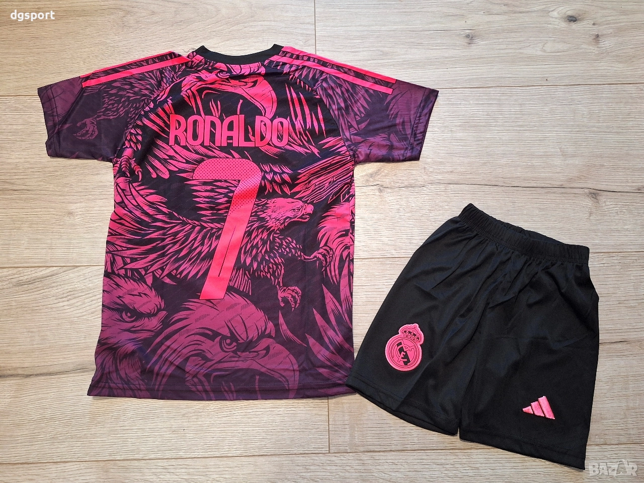 Детски флуоресцентен футболен екип на РЕАЛ М #К.РОНАЛДО#7!, снимка 1