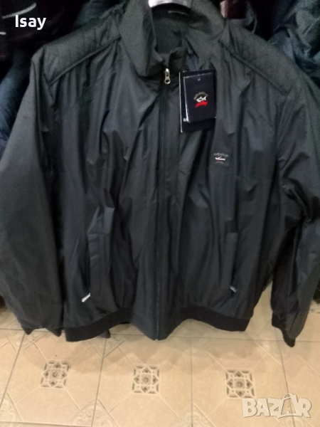Мъжко пролетно есенно яке Паул Шарк в черен цвят 7ХЛ последен размер , снимка 1