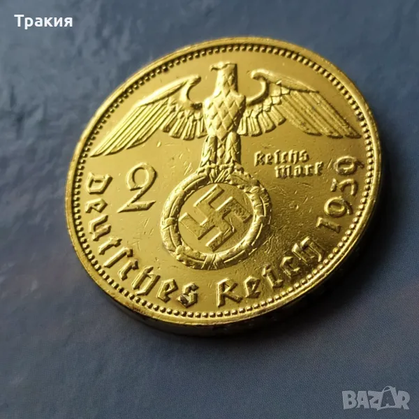 2 марки 1939 г. Позлатени , снимка 1
