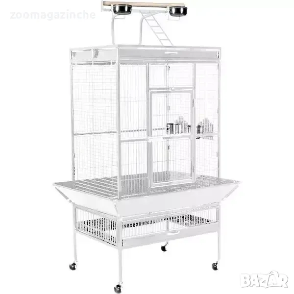 Клетка за едри и средни папагали на масивна стойка, снимка 1