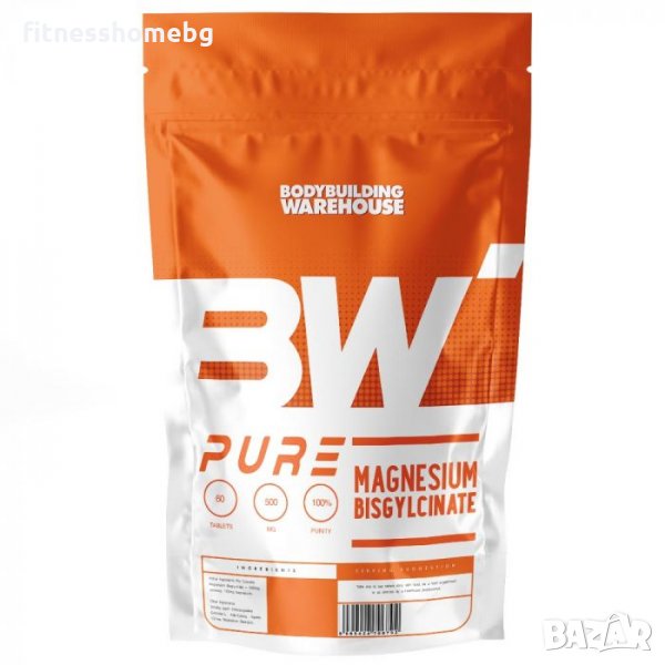 Mагнезиев бисглицинат 500mg Bodybuilding Warehouse, снимка 1