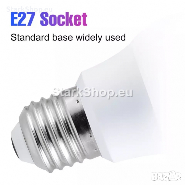  LED RGB E27 крушка с дистанционно, снимка 1