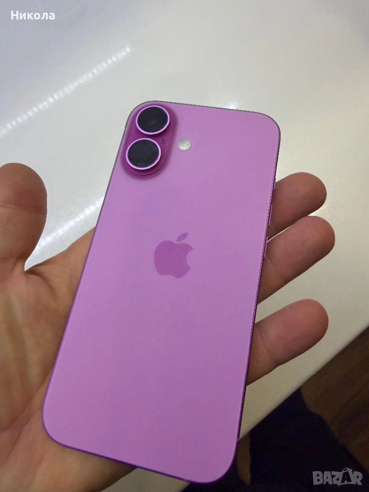 iPhone 16 розов 128GB с 2 год ГАРАНЦИЯ, снимка 1