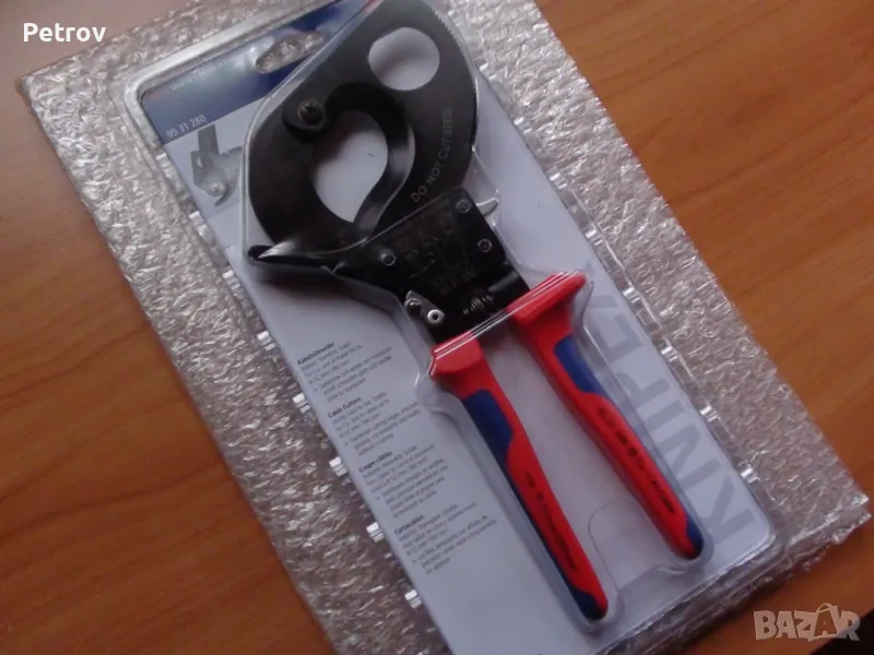 KNIPEX 95 31 280 - PROFI Кабелна Ножица 52mm/380mm² !! ЧИСТО НОВА !! ORIGINAL KNIPEX GERMANY !! , снимка 1