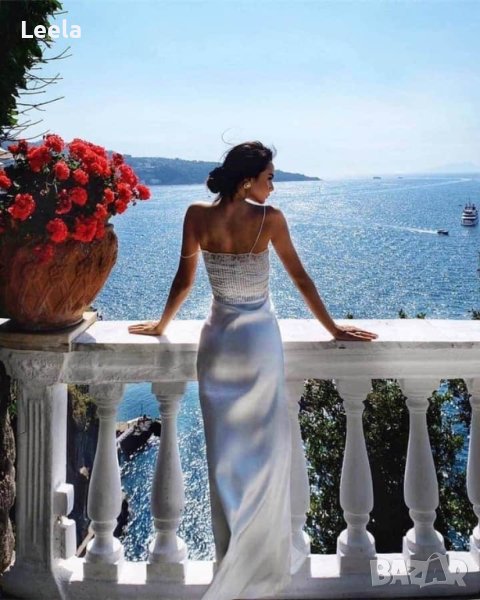 Рокля от сатен ZARA, снимка 1