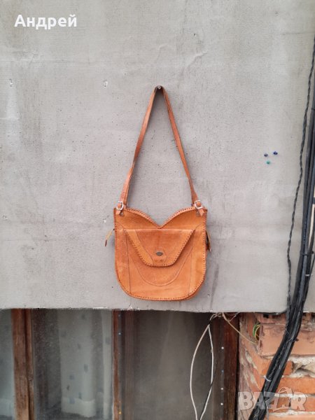 Стара дамска кожена чанта #18, снимка 1