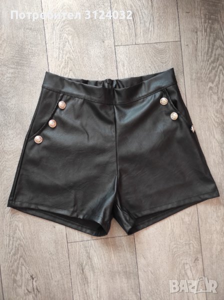 Продавам кожени панталонки в черно , снимка 1