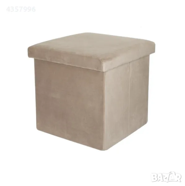  Декоративна табуретка - кутия за съхранение, Кафяв , снимка 1