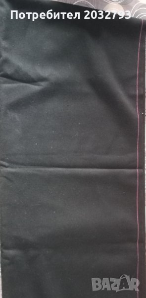 Черен вълнен плат 150/155 см, снимка 1