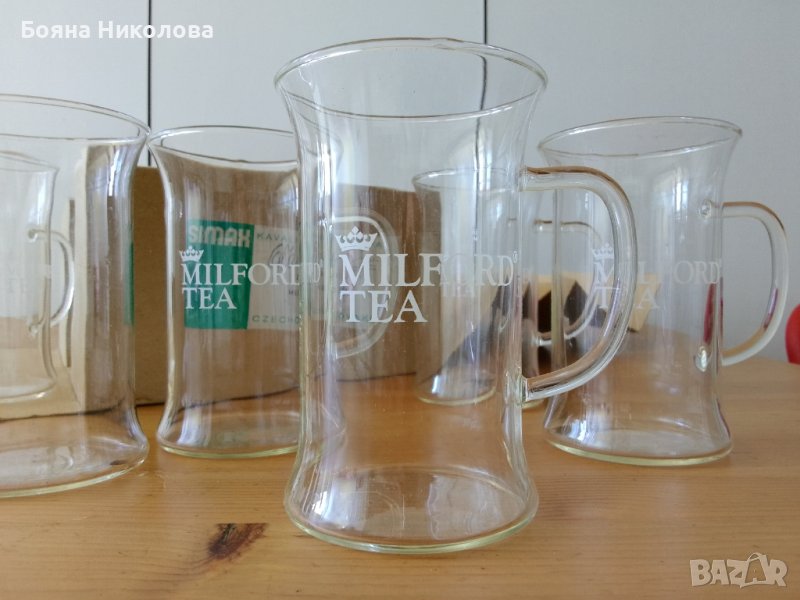 Комплект чаши за чай / кафе, огнеупорно стъкло -НОВО, снимка 1