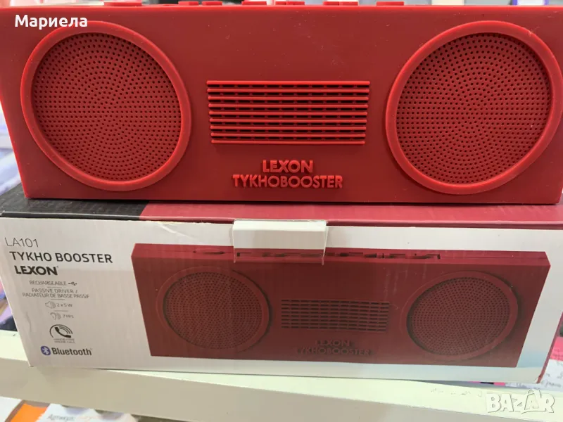 Силиконова Bluetooth Колона 2х5W / Bluetooth Колона LEXON / Червена Безжична Колона, снимка 1