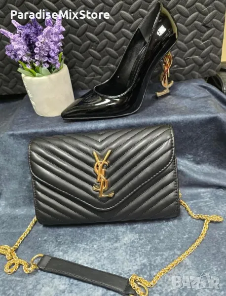 Дамски комплект обувки и чанта YSL Реплика ААА+ номера 36-40, снимка 1