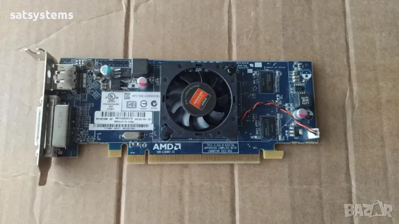 Видео карта AMD Radeon HP HD 6450 512MB GDDR3 64bit PCI-E LP, снимка 1