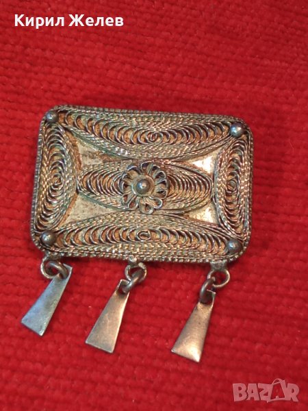 СТАРА СРЕБЪРНА ФИЛИГРАННА БРОШКА за КОЛЕКЦИЯ 8693, снимка 1