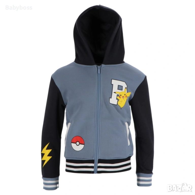 Суичер с качулка за момче Покемон Pokemon, снимка 1