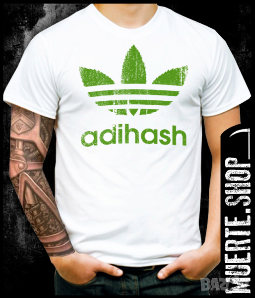 Тениска с щампа ADIHASH, снимка 1