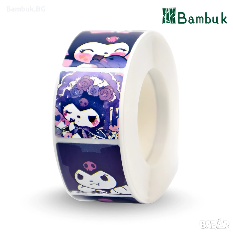 Декоративно тиксо, тип уоши ”Dark Kuromi“, снимка 1