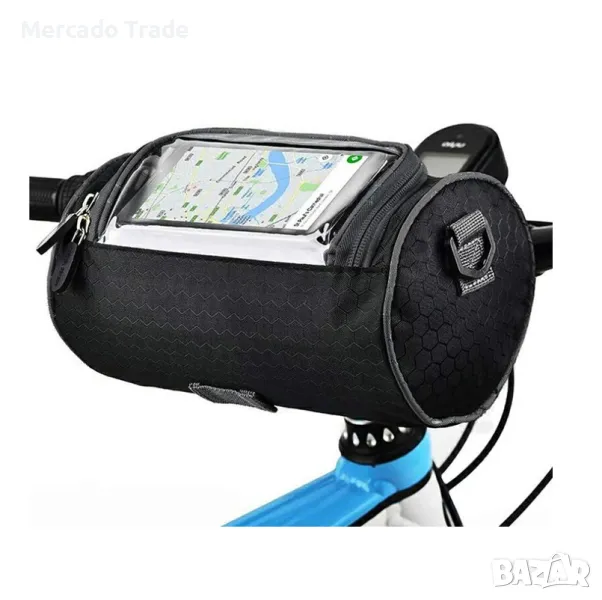 Чанта за велосипед Mercado Trade, Водоустойчив, Черен, снимка 1