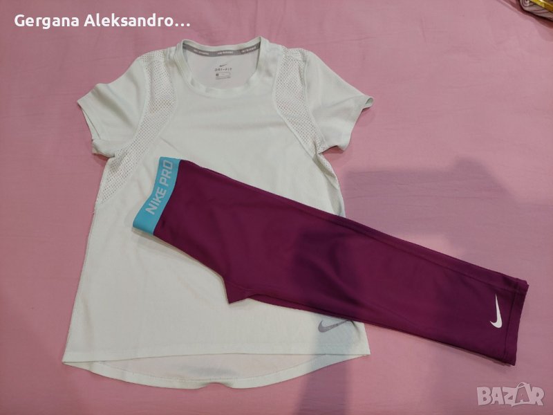 Дамски сет Naik (тениска,клин,к.панталони), снимка 1