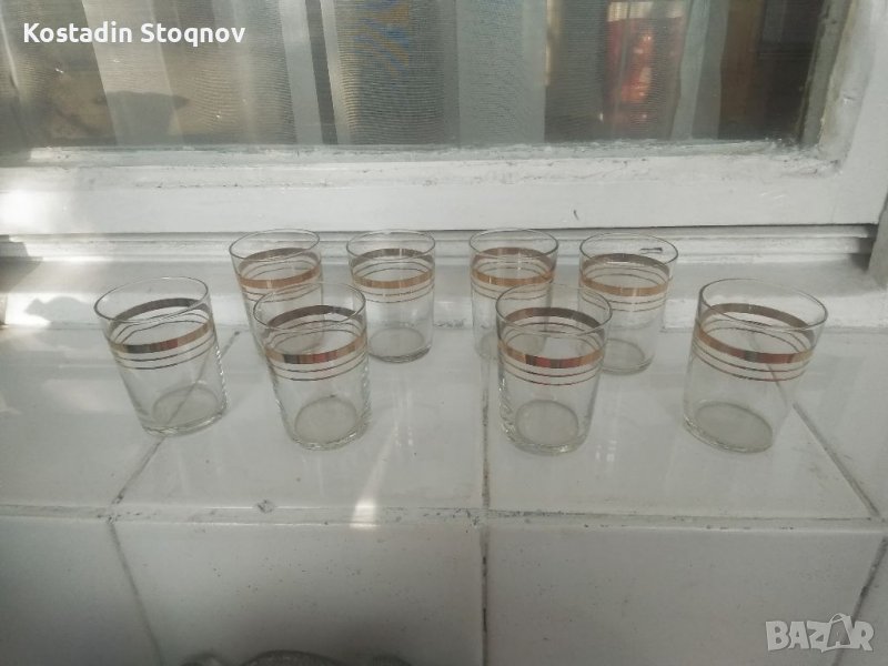 Стъклени ракиени чаши, снимка 1