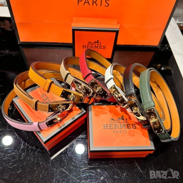 колани от естествена кожа в кутия hermes , снимка 1