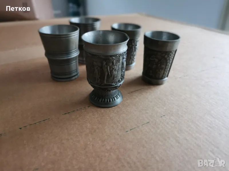  чаши цинкови, снимка 1