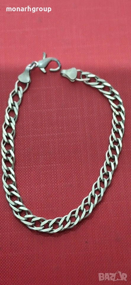 Сребърна гривна, снимка 1