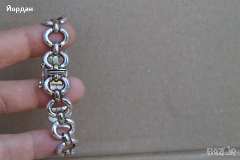 Сребърна гривна , снимка 1