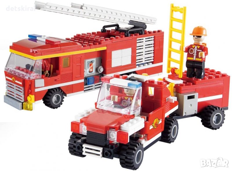 Конструктор Cogo 3606 - пожарни коли  324ч, снимка 1