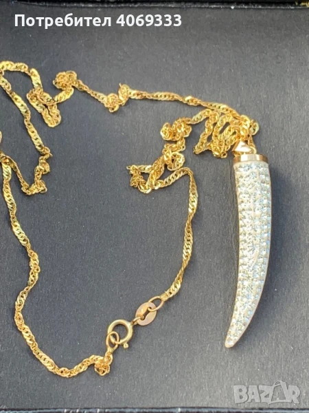 Златно колие с висулка 3.23гр 9к , снимка 1