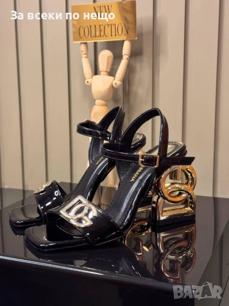 Dolce&Gabbana Дамски Сандали С Метален Златист Ток Долче и Габана Код E682, снимка 1