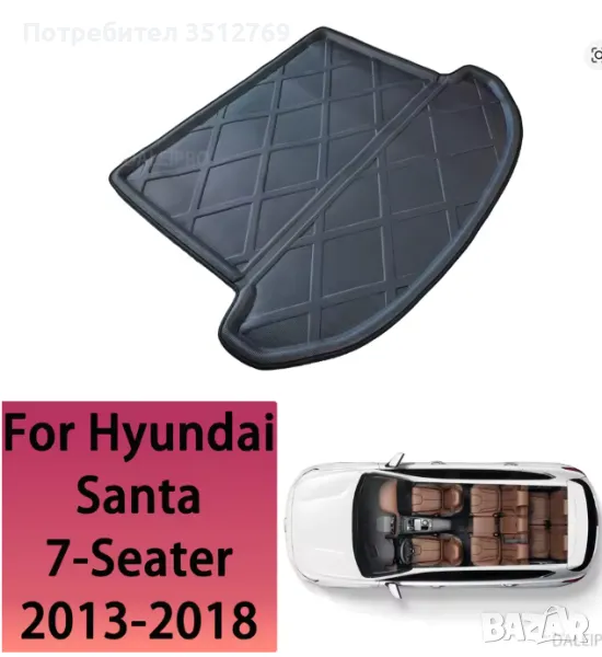  Стелка за багажник за Хюндай Гранд Санта Фе IX45 след 2013г., снимка 1