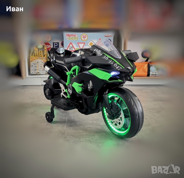 ТОП ЦЕНА!НОВО!Акумулаторен мотор Ninja Duo BLACK с 12V батерия,USB,LED , снимка 1