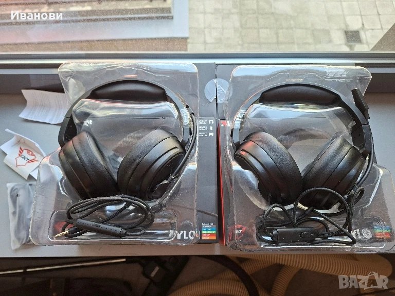 Геймърски слушалки Trust GXT 433 Pylo счупени, снимка 1