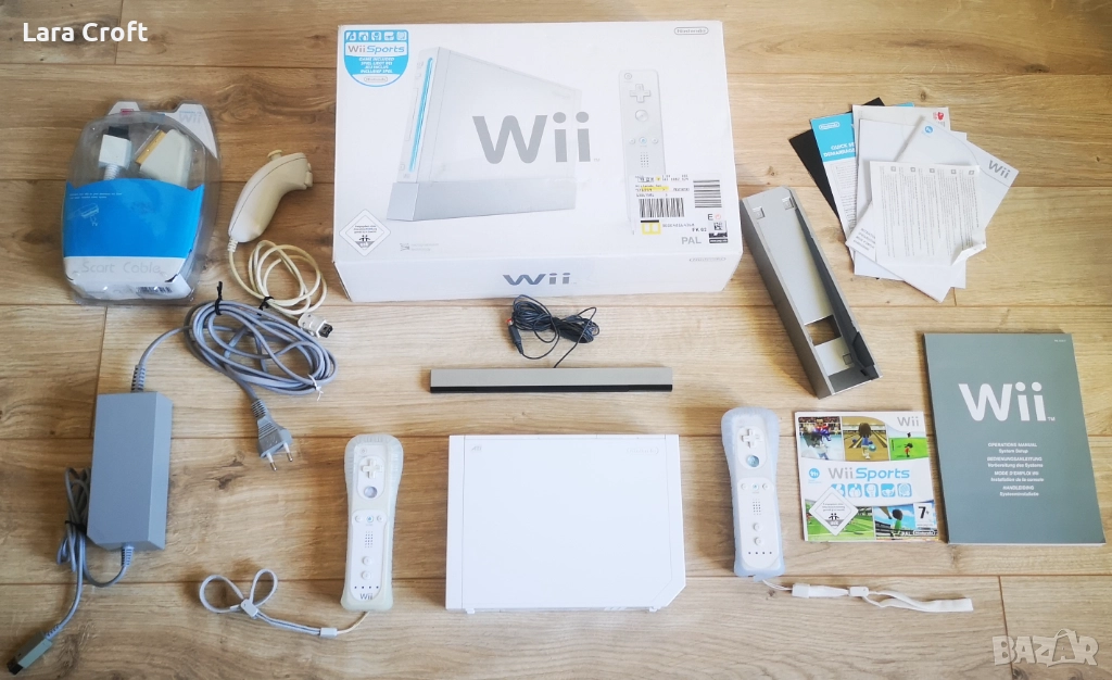 Nintendo Wii пълен комплект с кутия два контролера и игра , снимка 1