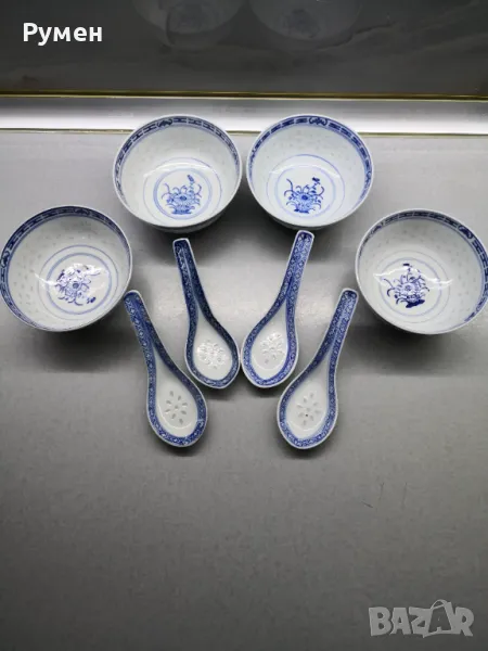 Фин китайски оризов порцелан , снимка 1