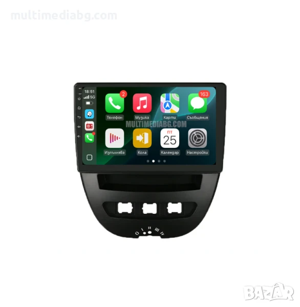 Toyota Aygo 2005-2014 Мултимедия Навигация Android, снимка 1